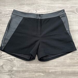 SACHIN + BABI Black Faux Leather Accent Shorts